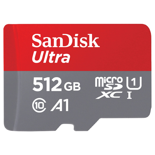بطاقة ذاكرة رام سانديسك SanDisk SDXC سعة 512 جيجابايت، بمعيار UHS-I، عالية السرعة.