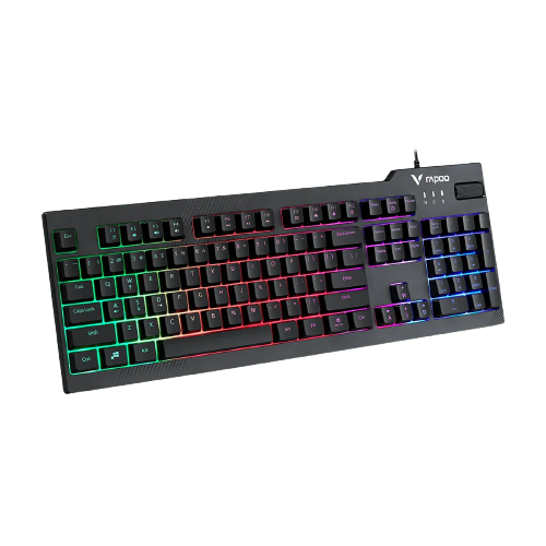 كيبورد كيمنك سلكي رابو موديل VPRO V50S اضائة RGB لون اسود