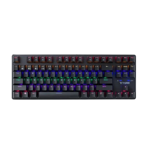 كيبورد كيمنك ميكانيكي رابو VPRO V500PRO-87 2024 سلكي USB بإضاءة خلفية (Backlit) لون اسود