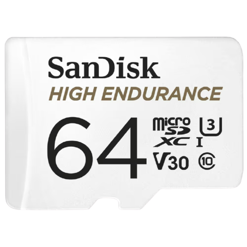 بطاقة ذاكرة رام سانديسك SanDisk microSDXC سعة 64 جيجابايت، تدعم تصوير فيديو بدقة 4K، عالية السرعة، مع محول SD 