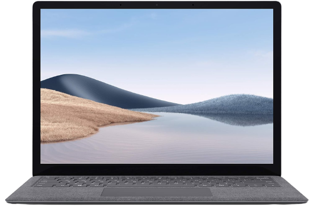 مايكروسوفت Surface Laptop 4 (1950) مقاس 13.5 بوصة، معالج Intel Core i5-1145G7، رام 8GB LPDDR4، وSSD NVMe سعة 256GB.
