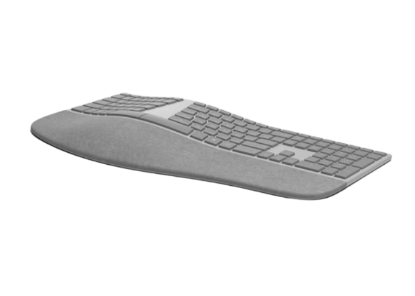  كيبورد مايكروسوفت بلوتوث اللاسلكي المريح (Ergonomic ) موديل 3RA-00001، اللون الرمادي