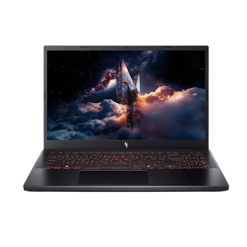 لابتوب Acer Nitro V15 ANV15-52-70LN، مزود بمعالج Intel Core i7-13620H، وذاكرة 16 جيجابايت RAM، وتخزين 512 جيجابايت SSD، وكرت شاشة NVIDIA GeForce RTX 4050 بسعة 6 جيجابايت، وشاشة 15.6 بوصة FHD IPS بمعدل تحديث 165 هرتز، باللون الأسود (Obsidian Black).
